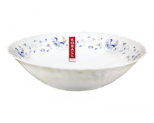 Миска 19см Коралл синяя вуаль LHDW75-1059 700мл стекло