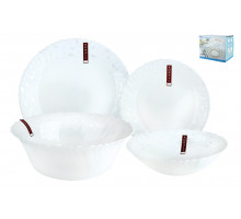 Набор столовый 1/19 Коралл арабеска W-19C8 130313  стекло