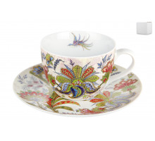Пара чайная 250мл Коралл Bright Ornamental B0939-A06949  фарфор