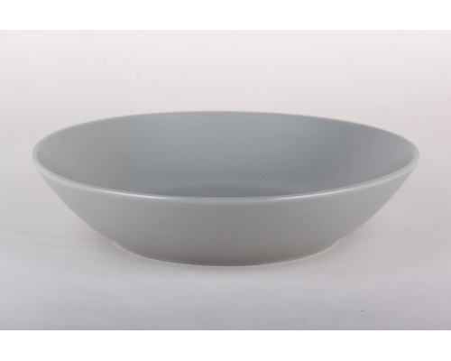 Тарелка глубокая 20см/750мл Коралл Color (grey) ZHCG032  керамика