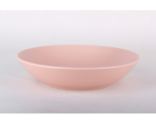 Тарелка глубокая 20см/750мл Коралл Color (light pink) ZHCG047  керамика