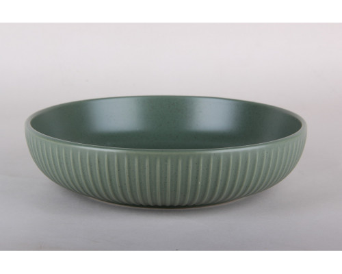 Тарелка глубокая 22см/1200мл Коралл Costa-2 (green) ZHCG062  керамика