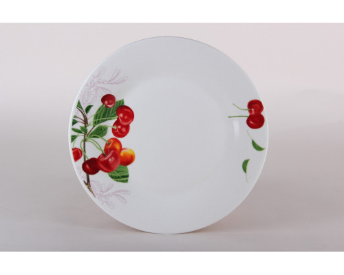 Тарелка десертная 20см Коралл Sweet cherry ZX2434-8FP  фарфор