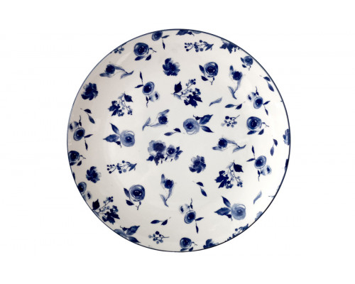 Тарелка обеденная 24см Коралл Blue calico WQ2401-95P  фарфор