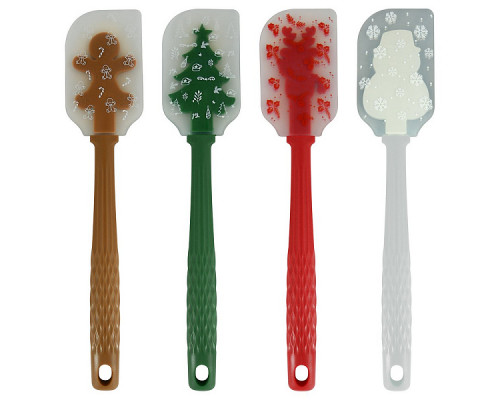 Лопатка "Новогодний сувенир" Размер 25,5х5х1 см. 4 цв. NEW