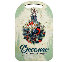 Доска разделочная  "Веселого Нового года!" 29х18,5см NEW