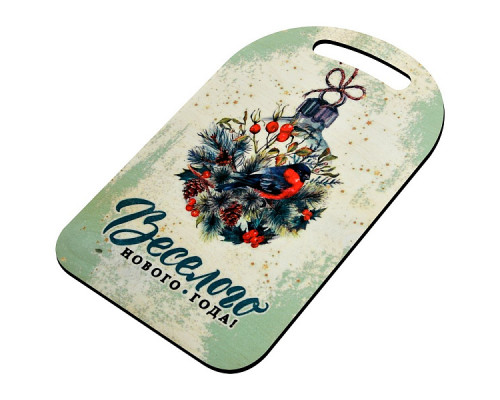 Доска разделочная  "Веселого Нового года!" 29х18,5см NEW