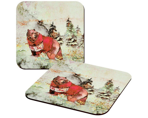 Подставка под горячее  "С Новым годом! Наилучшего Вашей семье!" 14*14см NEW