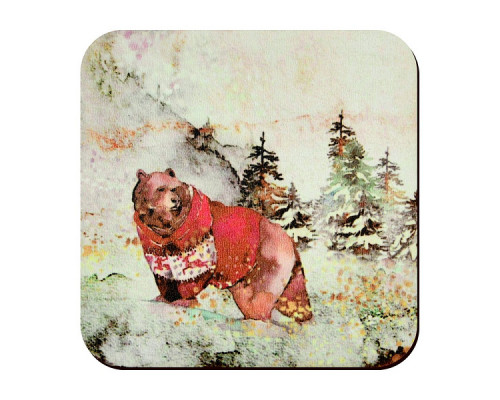 Подставка под горячее  "С Новым годом! Наилучшего Вашей семье!" 14*14см NEW