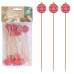 Шпажки для канапе "Новогодние шары". Набор 24 шт. Длина 12 см. NEW