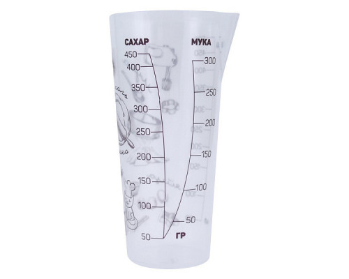 Стакан мерный "Поваренок" 500 мл 8,8х7,8х16,5 см NEW