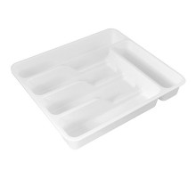 Лоток для столовых приборов широкий (белый). Размер 33х29х5,5 см. NEW