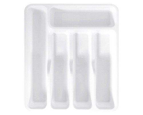 Лоток для столовых приборов широкий (белый). Размер 33х29х5,5 см. NEW