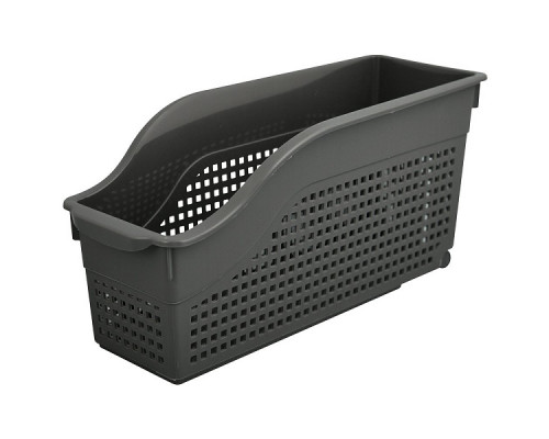 Контейнер "Лофт" хозяйственный на колесах узкий. Размер 35,5х13х17 см. (серый) NEW