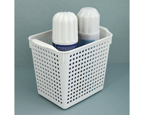 Корзинка "Лофт". Размер 20х13,5х16,5 см. Объём 2,8 л. (белый) NEW