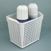 Корзинка "Лофт". Размер 20х13,5х16,5 см. Объём 2,8 л. (белый) NEW