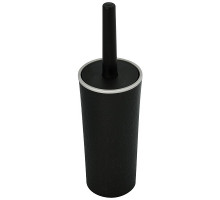 Набор для WC "Венеция" (черный/серебро). Размер 9,5х9,5х33,5 см. NEW