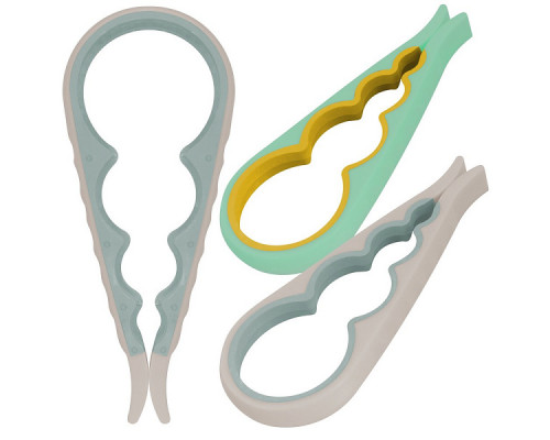 Открывалка для винтовых крышек "4 диаметра", 9х22х2 см, 2цв. NEW