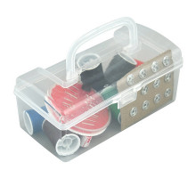 Набор для шитья в футляре 43 предмета Размер футляра для хранения 12х5,5 см NEW