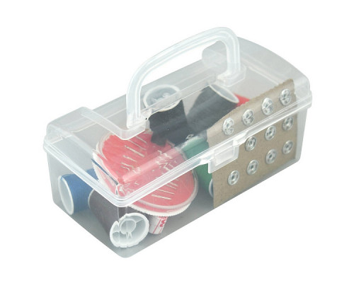 Набор для шитья в футляре 43 предмета Размер футляра для хранения 12х5,5 см NEW