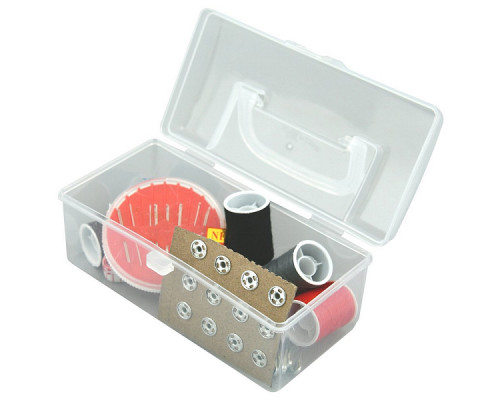 Набор для шитья в футляре 43 предмета Размер футляра для хранения 12х5,5 см NEW