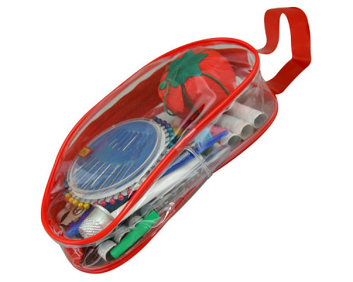 Набор для шитья в чехле 74 предмета. Размер чехла для хранения 17х8,5 см NEW