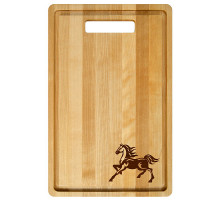 Доска разделочная с желобками «Мустанг». Размер 30х20х0,8 см NEW