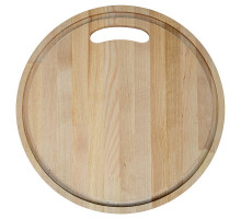 Доска разделочная с желобками. Диаметр 28 см, толщина 0,8 см NEW