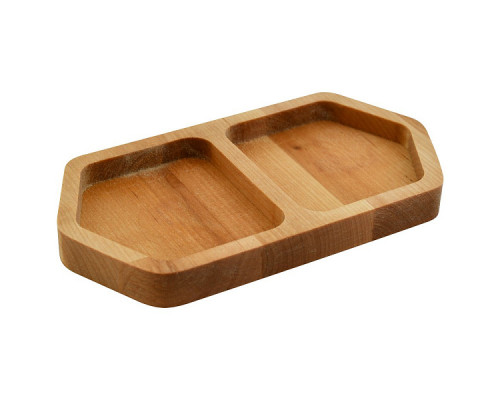 Менажница "Твин". 2 ячейки. Размер 10х18,5х1,8см. NEW