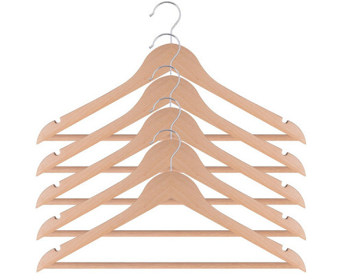 Вешалка-плечики. Размер 44-46. Набор 5шт.(натур.цв.) NEW