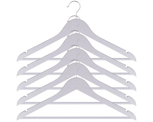 Вешалка-плечики. Размер 44-46. Набор 5шт.(белый цв.) NEW