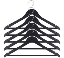Вешалка-плечики. Размер 44-46. Набор 5шт.(черн.цв.) NEW