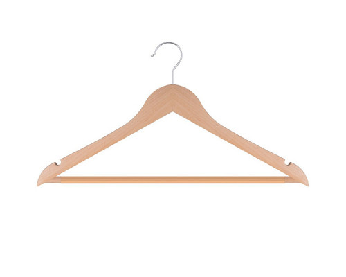 Вешалка-плечики. Размер 44-46. (антискольз.греб./натур.цв) NEW