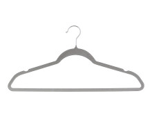 Вешалка-плечики "Велюр". Размер 44-46. (серый цв.) NEW (только кратно упаковке)