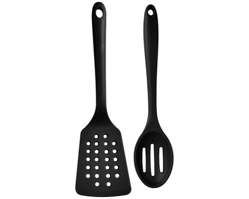 Кухонные принадлежности «Дуэт» (лопатка, шумовка) Длина 21 см, 2 цв. NEW