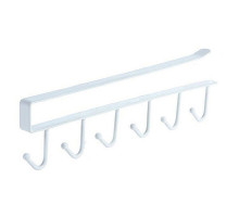 Планка с 6 крючками навесная. Размер 26,5х1,5х7 см.  NEW
