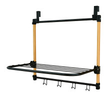 Полка навесная на дверь с 4 крючками. Размер 45х30х40 см. NEW