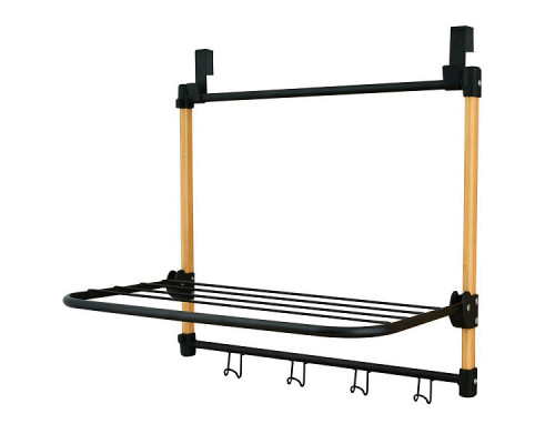 Полка навесная на дверь с 4 крючками. Размер 45х30х40 см. NEW