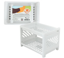 Этажерка настольная 2-х ярусная.  Размер: 23х15х15 см NEW