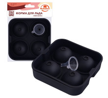 Форма для льда «Мега шары». Размер формы 12,5х12,5х5 см NEW