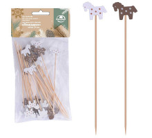 Шпажки для канапе "Лошадки". Набор 24 шт. Длина 12 см. NEW