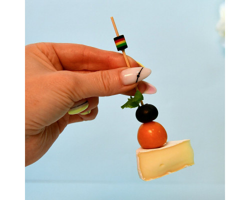 Шпажки для канапе "Бочонки". Набор 24 шт. Длина 12 см. NEW