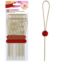 Шпажки для канапе "Петля с бусинкой". Набор 24 шт. Длина 12 см. NEW