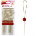Шпажки для канапе "Петля с бусинкой". Набор 24 шт. Длина 12 см. NEW