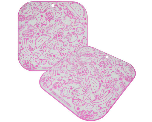 Доска разделочная "Фрукты". Размер 28*28см