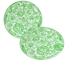 Доска разделочная "Овощи". Диаметр 30см