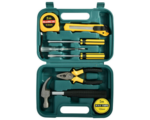 Набор инструментов в футляре. 8 предметов.Размер футляра для хранения 23,5х17х4,5 см NEW