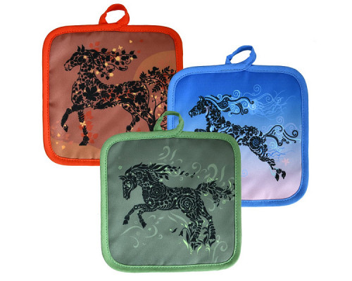 Прихватка "Спирит". Размер 17х17 см. 3 диз. NEW