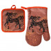 Прихватка с рукавицей "Спирит". Набор из 2-х предметов. Размер: прихватка 17х17 см, рукавица 17х27 см. 3 диз. NEW