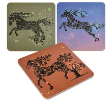 Подставка под горячее "Спирит" 14*14см 3 диз. NEW